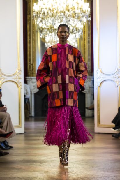For nearly two decades <a href="https://edition.cnn.com/style/article/imane-ayissi-haute-couture/index.html" target="_blank">Cameroonian designer Imane Ayissi</a> has been turning traditional African fabrics into made-to-order womenswear worn by the likes of Zendaya, Angela Bassett and Aissa Maïga. This design is from Haute Couture Fashion Week, in Paris, January 2020.