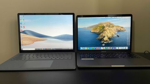 surface laptop 4 review vs macbook