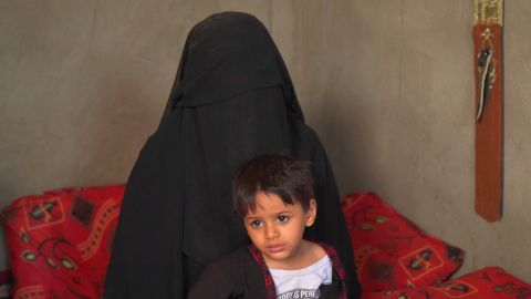 Nadia Yahya and her son Hamam.