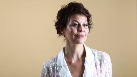 Helen McCrory, pictured backstage at London Fashion Week on September 15, 2018.