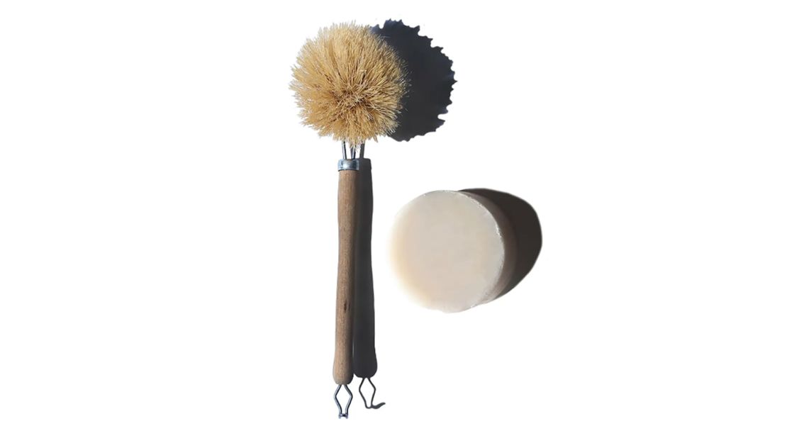Package Free x Brooklyn Made Natural Dish Soap & Dishwashing Brush Set