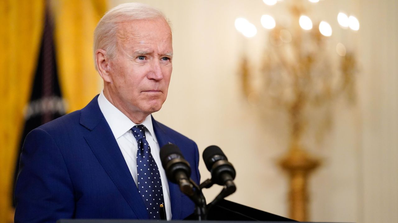 In this April 15, 2021, file photo President Joe Biden speaks in the East Room of the White House in Washington. 