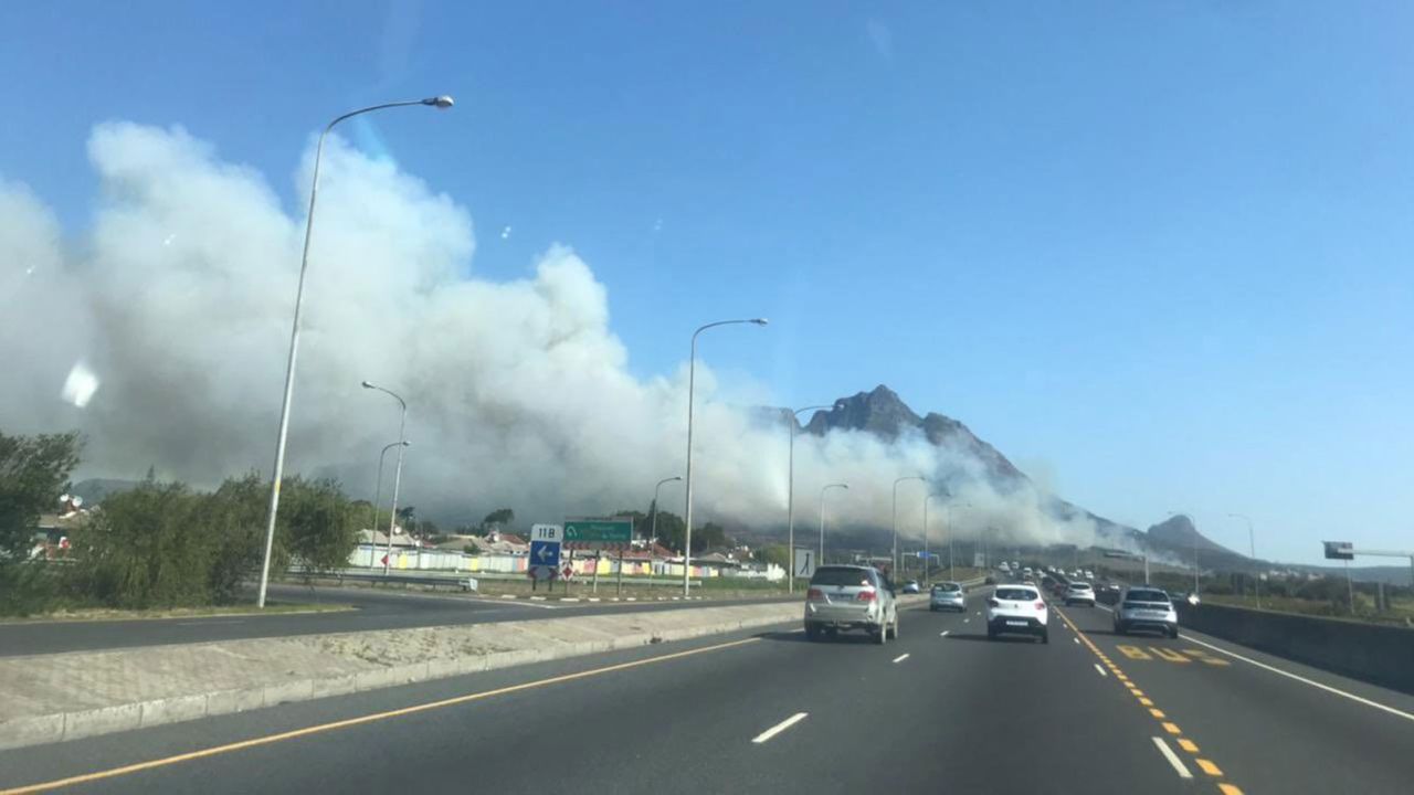 Hikers were told to evacuate from the area.
