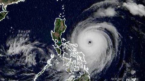 Typhoon Surigae Satellite Image Sunday April 18, 2021