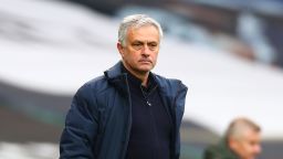Jose Mourinho, Manager of Tottenham Hotspur, attends a Premier League match against Manchester United on April 11, in London, England.