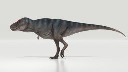 T. rex Trix life reconstruction, sideview.