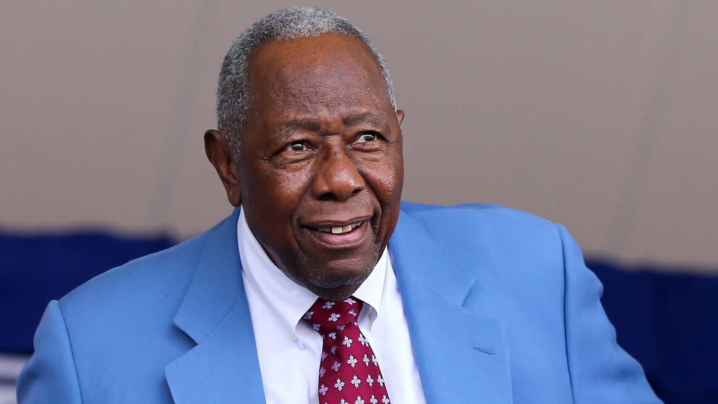 Hank Aaron, pictured here at the Hall of Fame Induction Ceremony at National Baseball Hall of Fame in 2015, died in January of 2021.