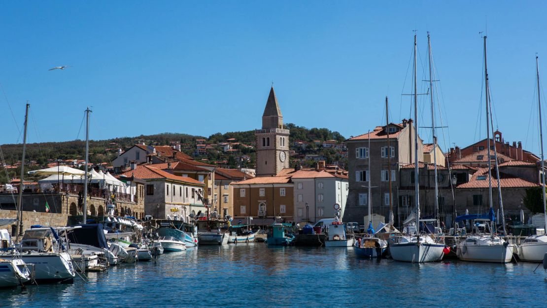 Muggia is in the Italian region of Friuli Venezia Giulia, bordering Slovenia.