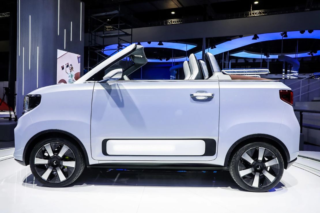 The Wuling Hong Guang Mini EV Cabrio is even smaller than a Fiat 500.