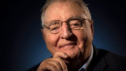 Former Vice President Walter F. Mondale, photographed at his Mill District condo on April 30, 2019, in Minneapolis.