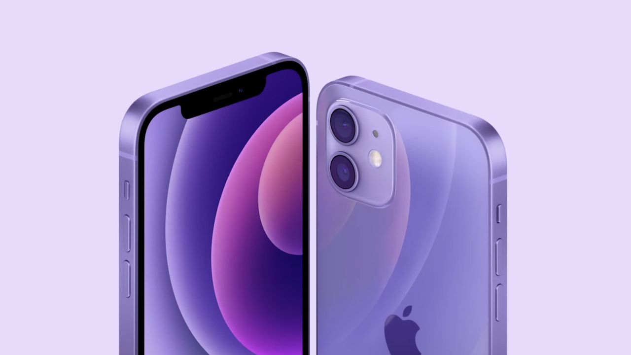 The iPhone 12 now available in purple