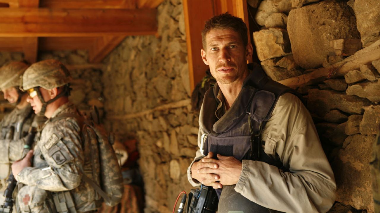 An image of Tim Hetherington from the HBO film, "Which Way is the Frontline From Here."