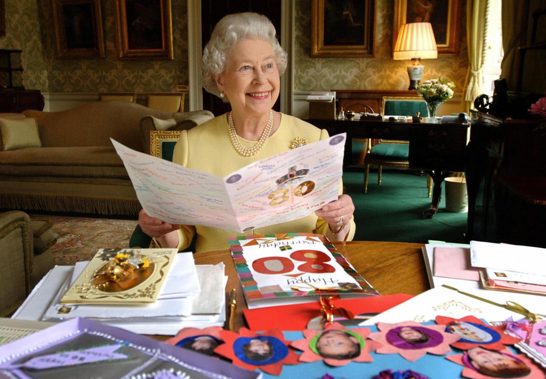 The Queen on her 80th birthday 