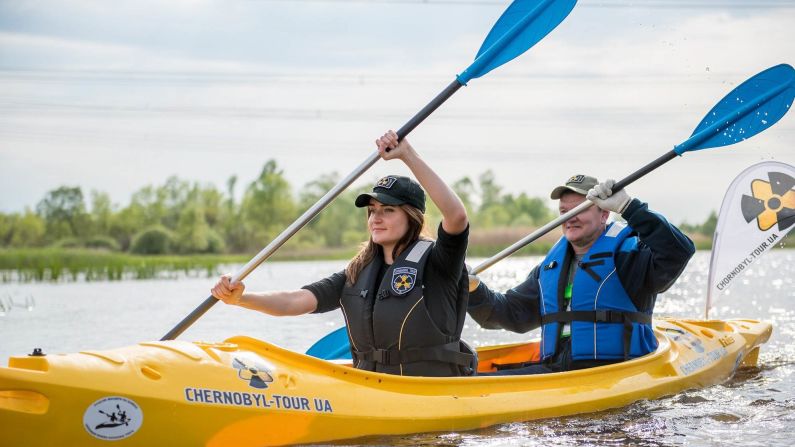 <strong>On the water: </strong>It's now possible to take kayak expeditions through the Exclusion Zone, which has seen wildlife thrive since it was abandoned by humans.