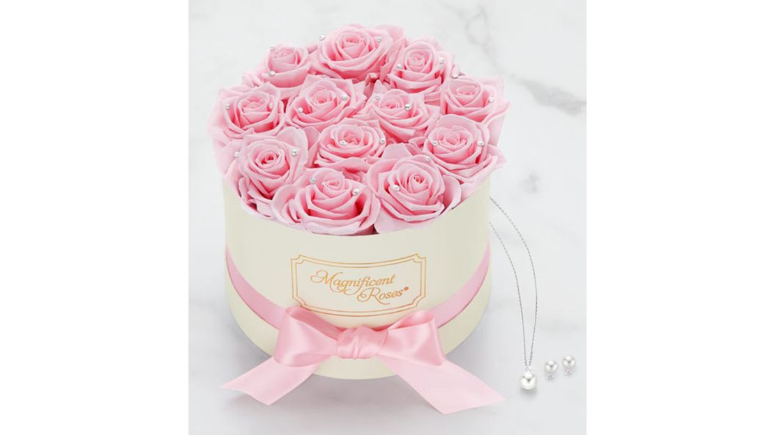 Magnificent Roses Preserved Pearl Roses 