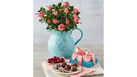 Harry & David Pink Mini Rose Pitcher Gift