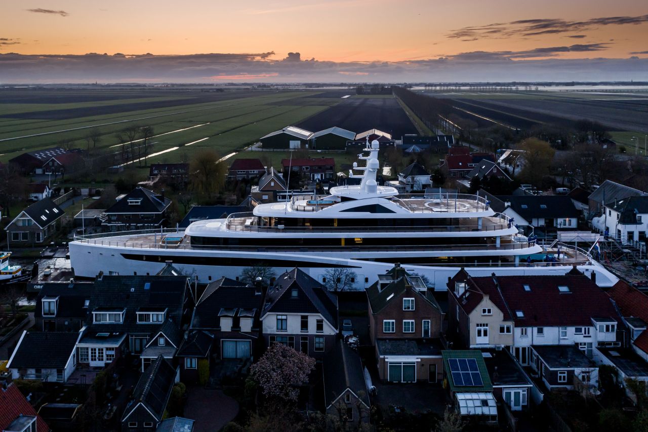 A superyacht is usually guided to sea by a team of five experts and a crew on board, according to Feadship.