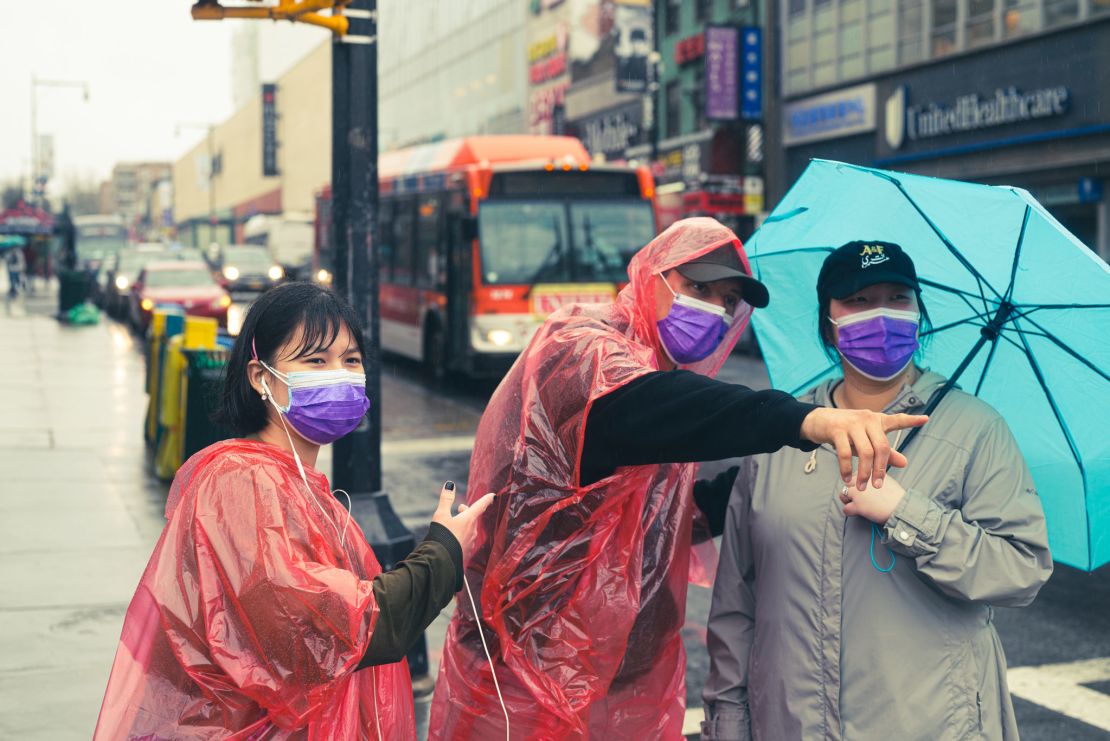 Teresa Ting's volunteers help protect the streets of the Flushing neighborhood in Queens.