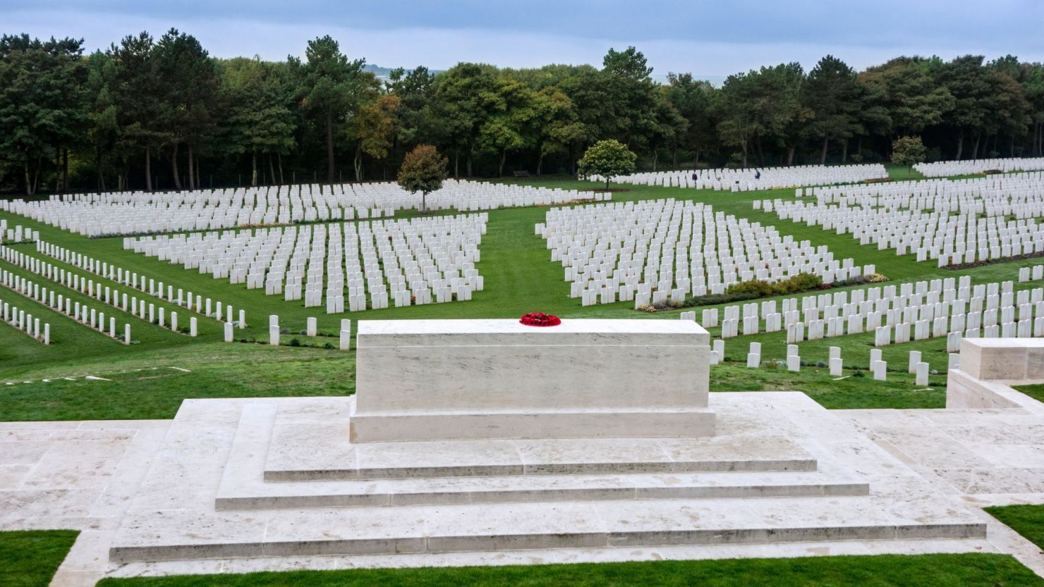 Headstones at the Etaples Military Cemetery, the largest Commonwealth War Graves Commission cemetery in France.