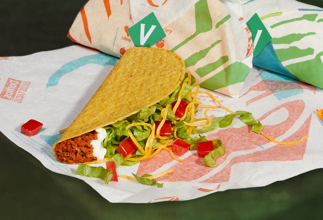 The Taco Bell is serving a "Cravetarian Taco" at one location.