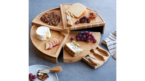 Compact Swivel Cheese Board With Knives