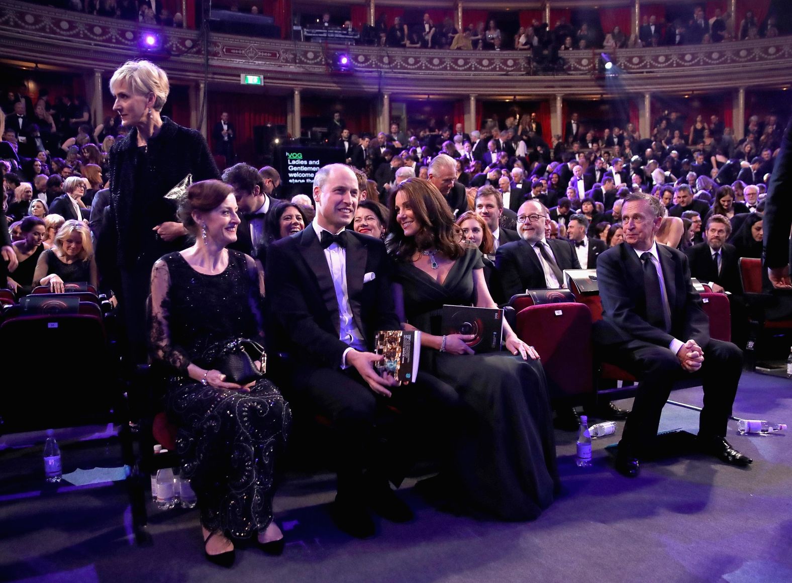 William and Catherine attend the BAFTA Awards in London in February 2018.