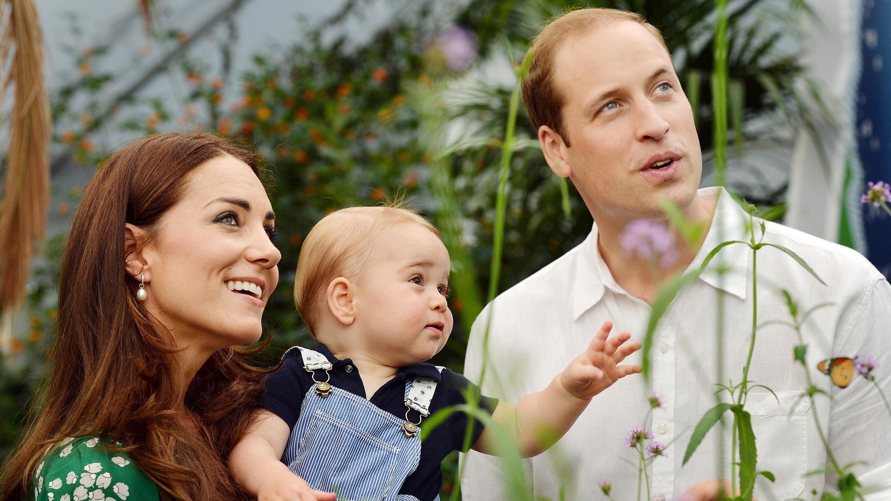 The royal family celebrates Prince George's first birthday with a trip to the Natural History Museum in July 2014.