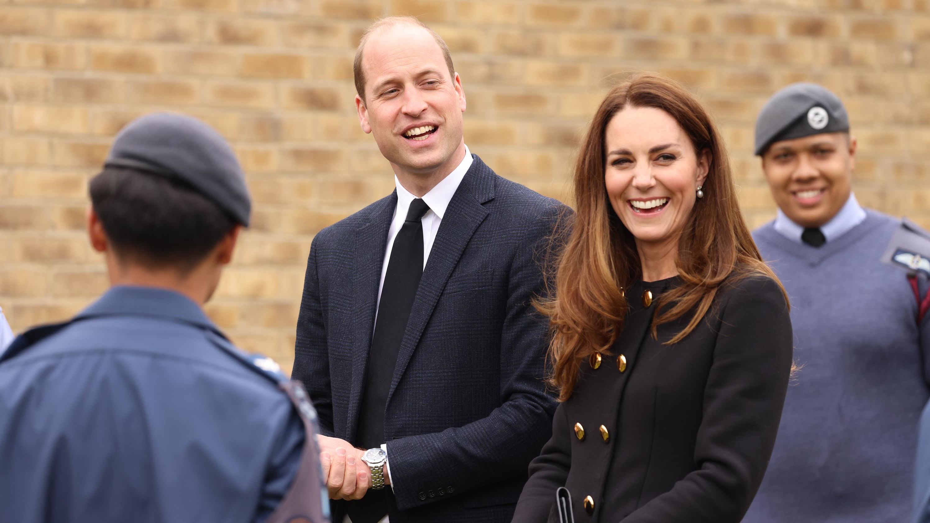 William and Catherine visit an air squadron in London in April 2021. During the visit, the squadron paid tribute to William's late grandfather, <a href="http://www.cnn.com/2021/04/09/world/gallery/prince-philip/index.html" target="_blank">Prince Philip</a>, who served as Air Commodore-in-Chief of the Air Training Corps for 63 years.