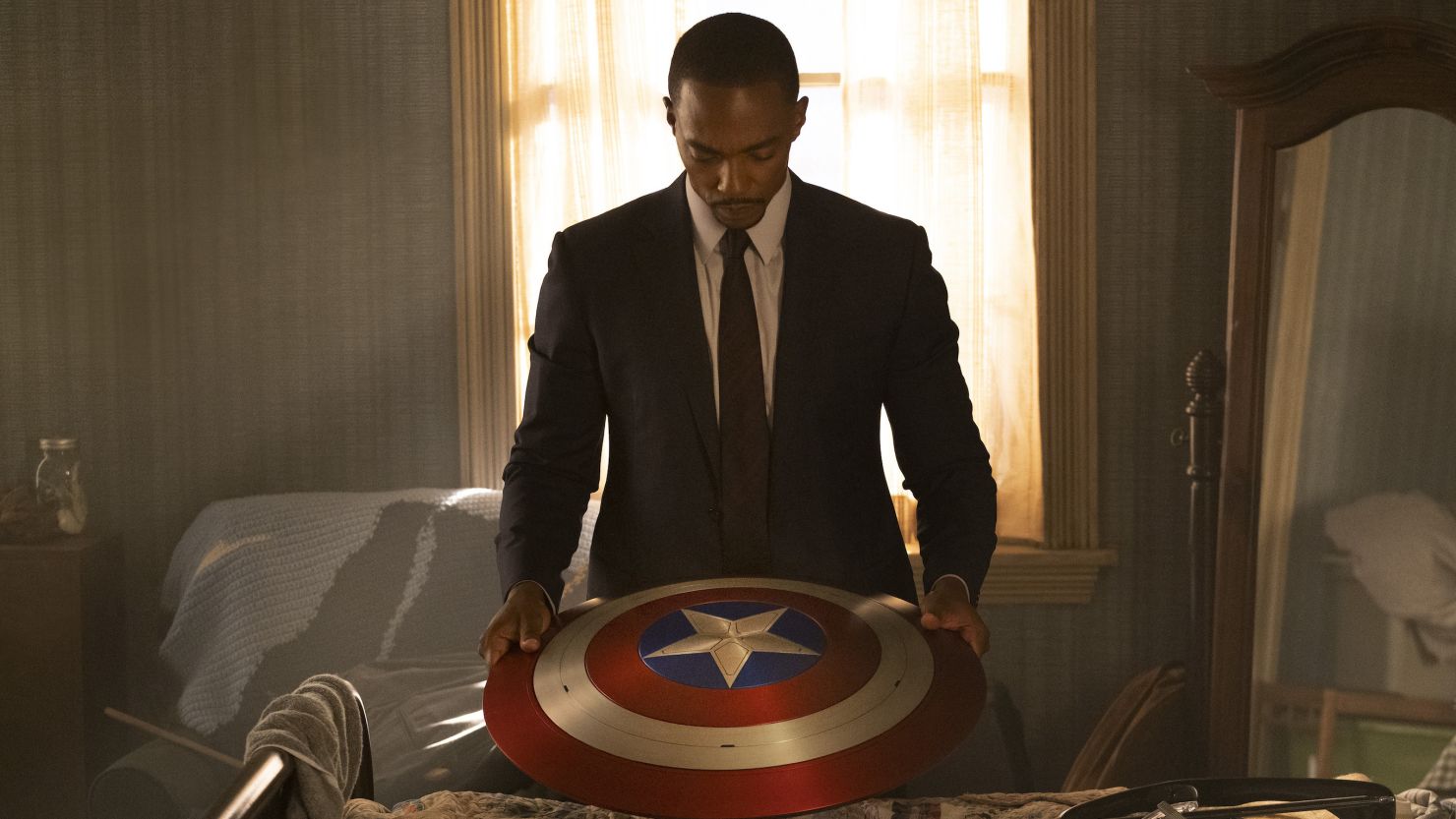 Anthony Mackie in 'The Falcon and the Winter Soldier.' 