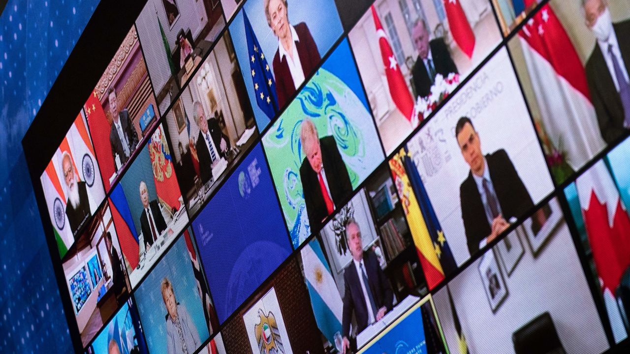 World leaders take part in a virtual climate summit called by US President Joe Biden.