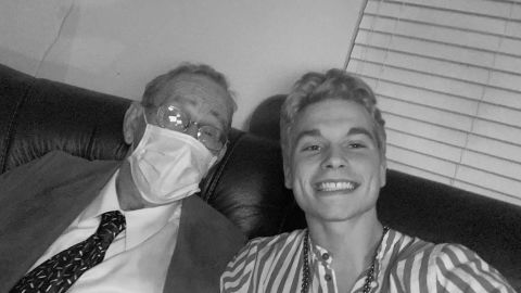 Wilkinson and his grandfather.