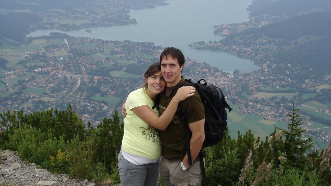 <strong>A hiking proposal: </strong>Gianna made the move to Europe permanent that fall. A few years later, Sebastian and Gianna got engaged in Tegensee, Bavaria when she was five months pregnant.