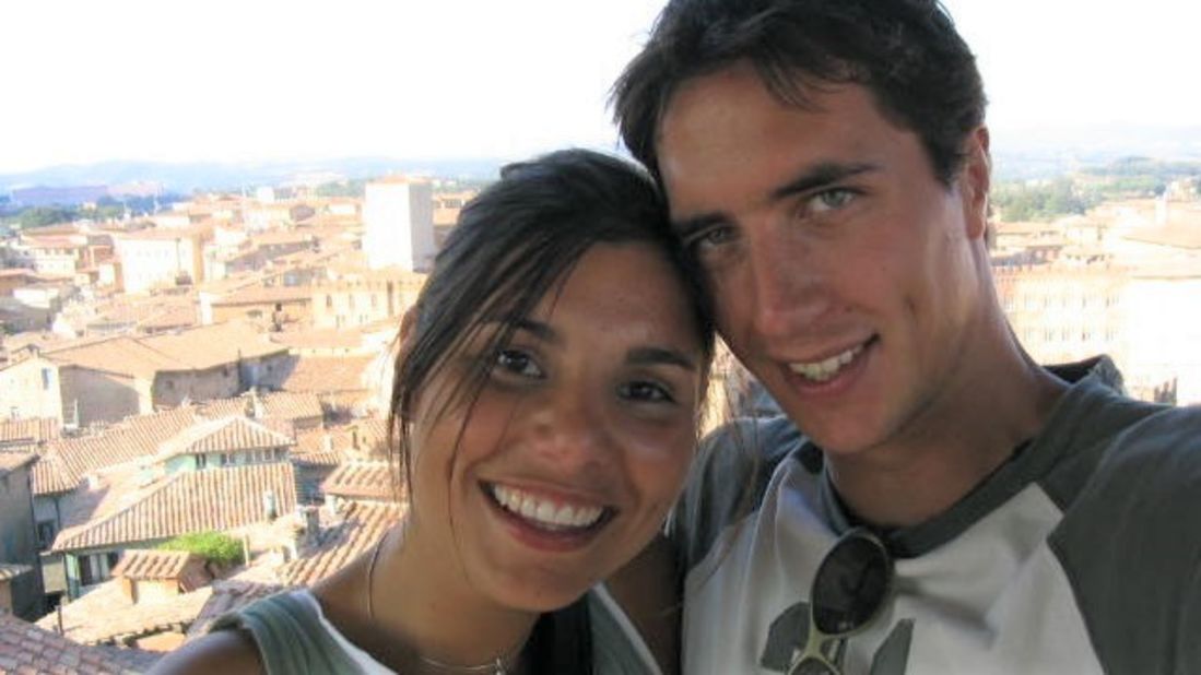 <strong>Leap of faith:</strong> Later that year, Gianna decided to quit her job and go traveling around Europe, basing herself in Germany with Sebastian. Here they are vacationing in Italy. 