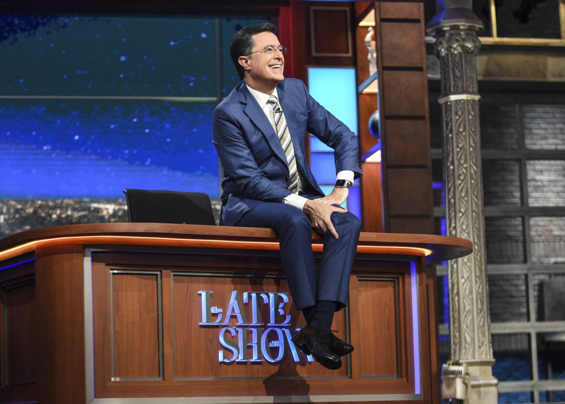 Stephen Colbert during a taping of "The Late Show with Stephen Colbert" on June 20, 2016.