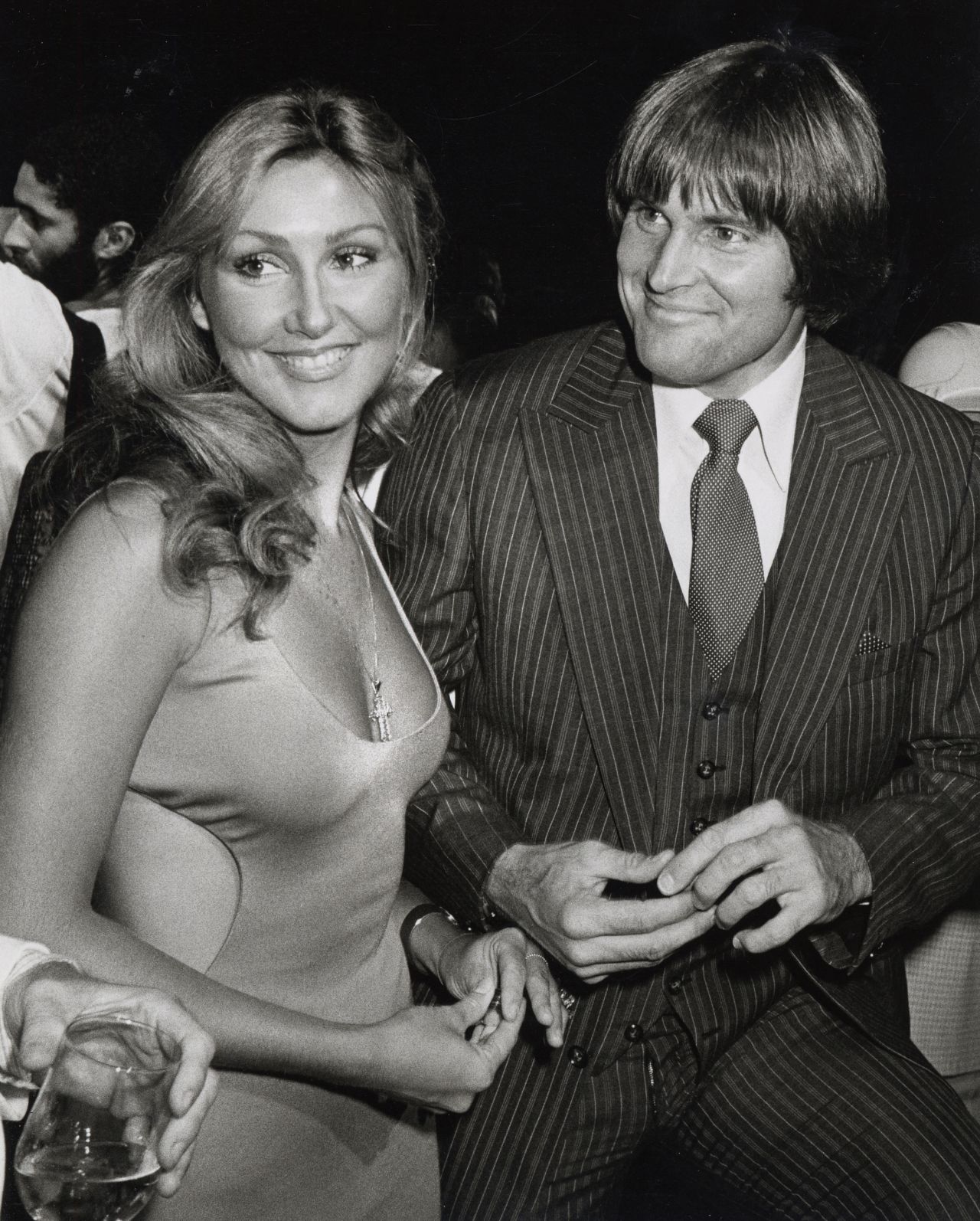 Linda Thompson, who became Jenner's second wife, accompanies Jenner at the New York premiere of the movie "Can't Stop the Music" in June 1980. Jenner appeared in the movie, which was a huge dud and won the first Razzie award for worst picture.