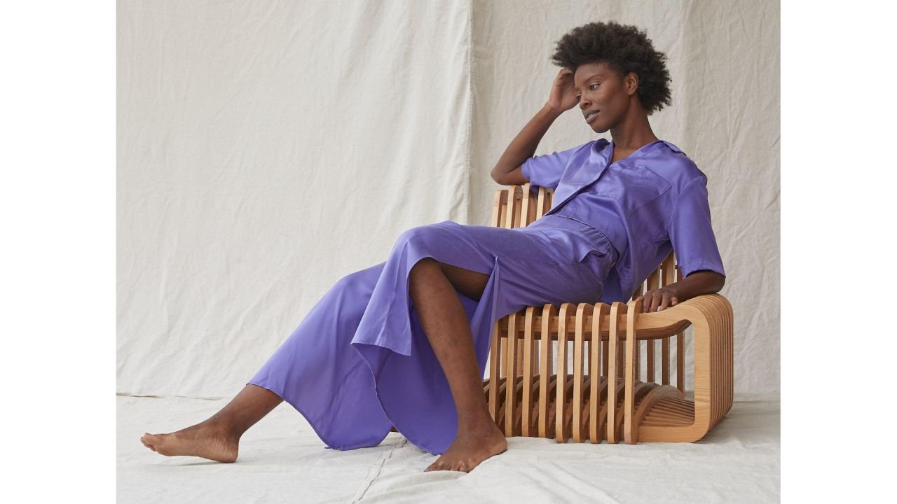 Lunya Washable Silk Button-Down Pant Set