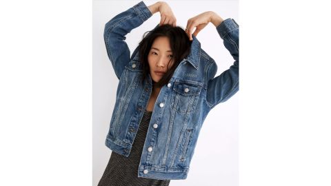 Mama Embroidered Jean Jacket