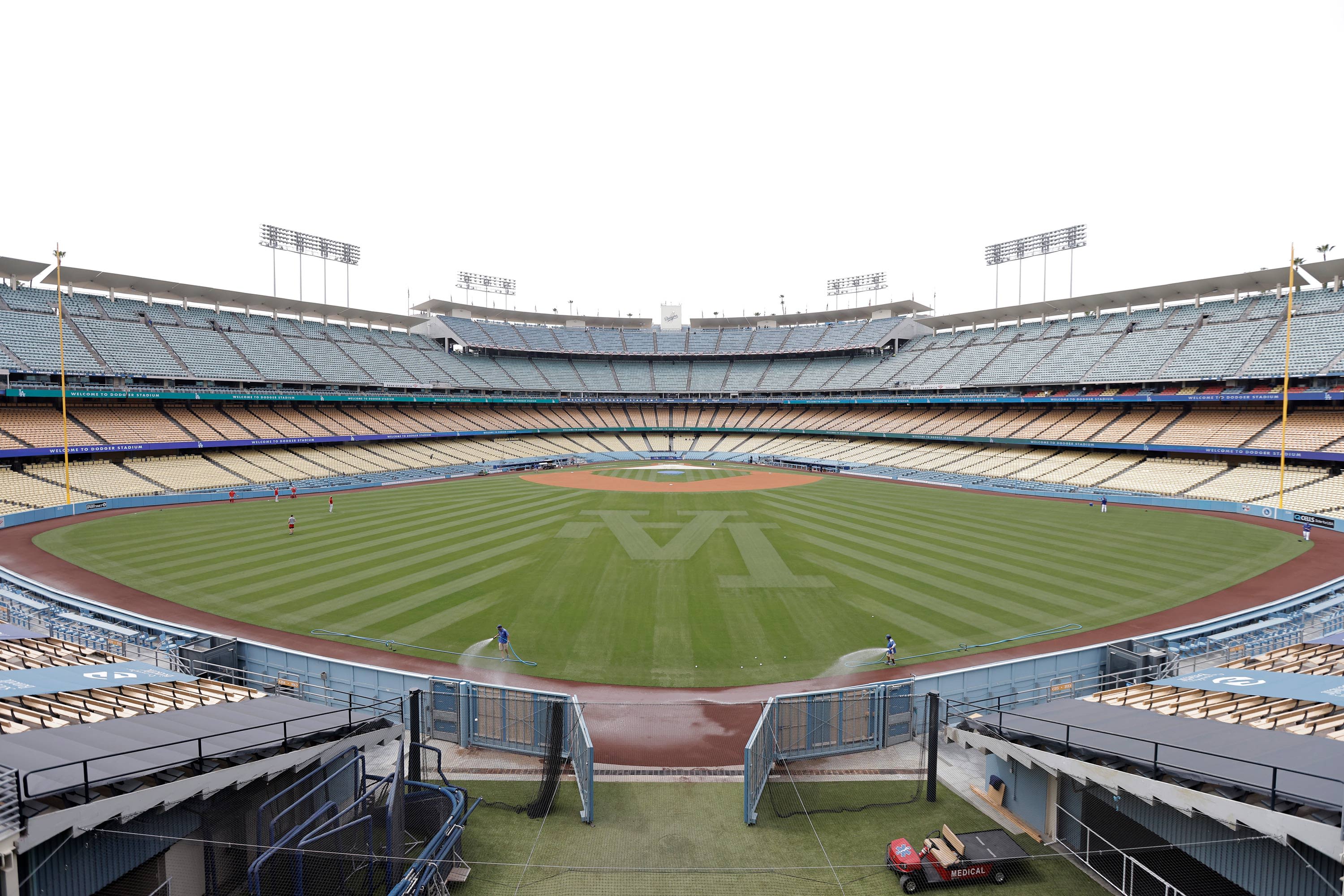 The Los Angeles Dodgers debut fully vaccinated seating section for