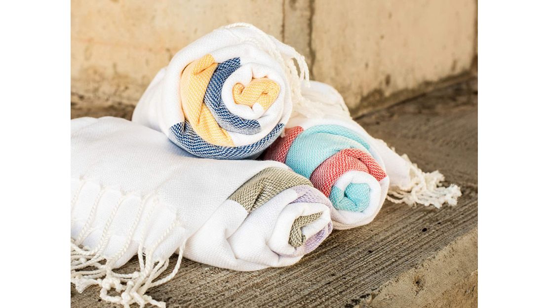 Hand-loomed Turkish Cotton Towel - Natural –