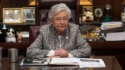 Gov. Kay Ivey holds a sit down interview with reporters in the Governor's office at the Alabama State Capitol Building in Montgomery, Ala., on Wednesday, Feb. 3, 2021. (Photo by Jake Crandall/ Advertiser/USA Today Network/Sipa USA)