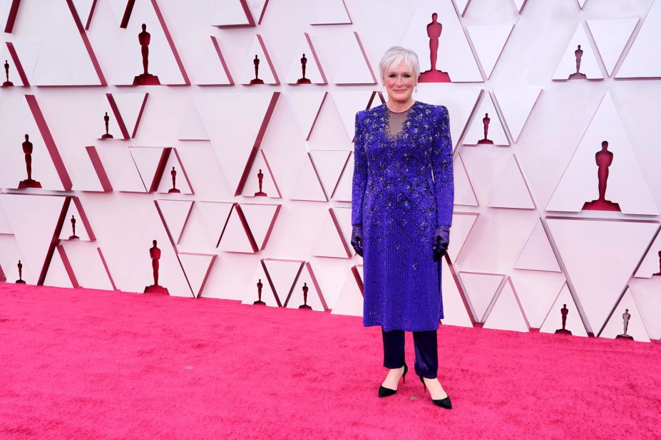Actress Glenn Close received her eighth Oscar nomination for her role in "Hillbilly Elegy."