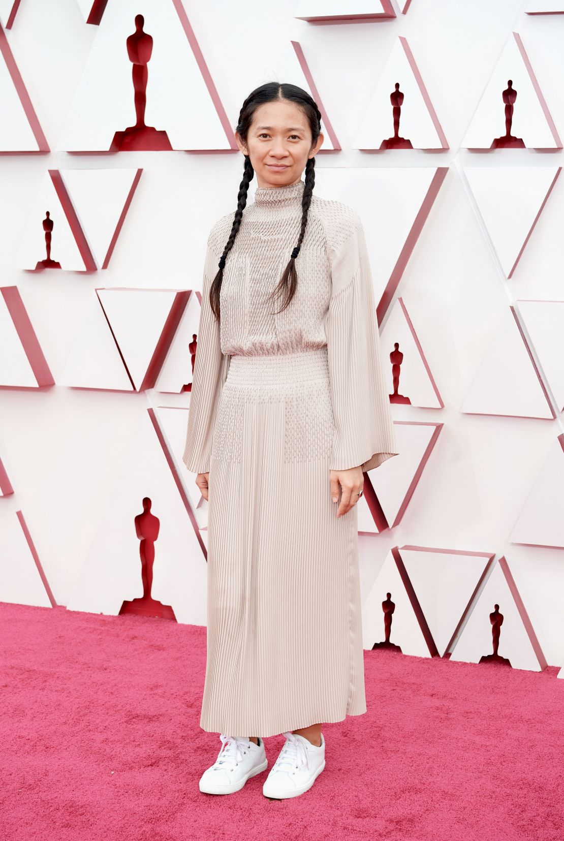 Chloé Zhao won best director. (Photo by Matt Petit/A.M.P.A.S. via Getty Images)