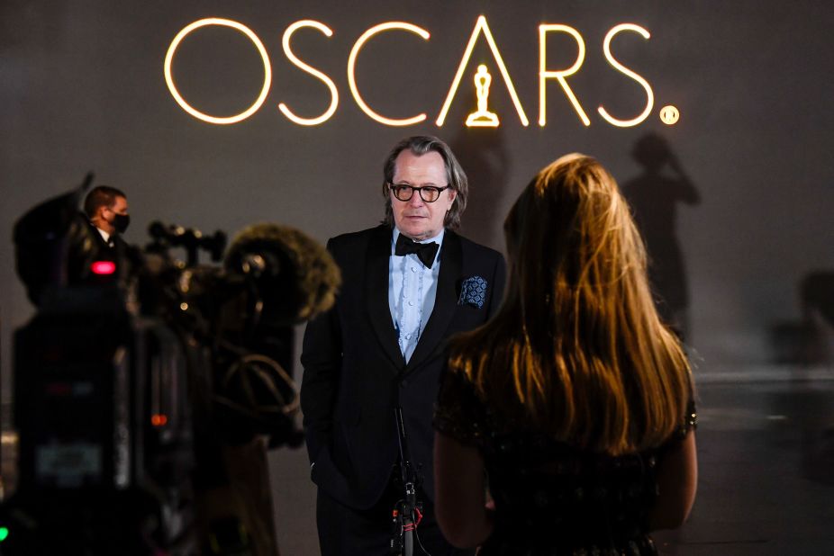 Best actor nominee Gary Oldman was among those in London.