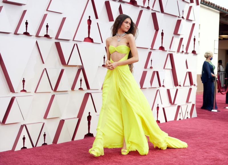 Zendaya stuns Oscars red carpet in Cher inspired Valentino gown CNN