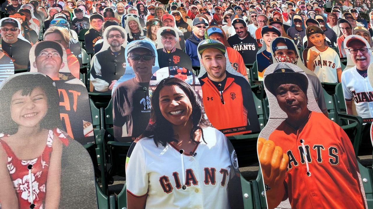 AAA Flag & Banner produced fans-in-the-stands cutouts for professional sports teams and Division 1 college teams, including the San Francisco Giants.