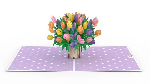 Tulips 3D Card