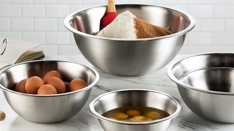 FineDine Stainless Steel Mixing Bowls, Set of 6