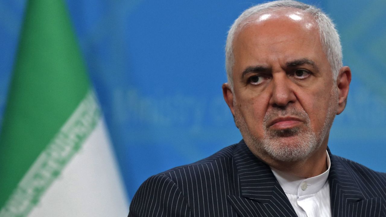 Iran's Foreign Minister Mohammad Javad Zarif looks on during a joint press conference with his Iraqi counterpart in Iraq's capital Baghdad on April 26, 2021. (Photo by AHMAD AL-RUBAYE / AFP) (Photo by AHMAD AL-RUBAYE/AFP via Getty Images)