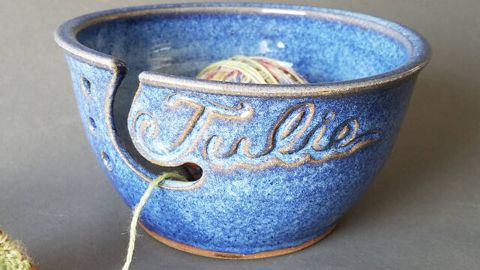 Personalized Yarn Bowl