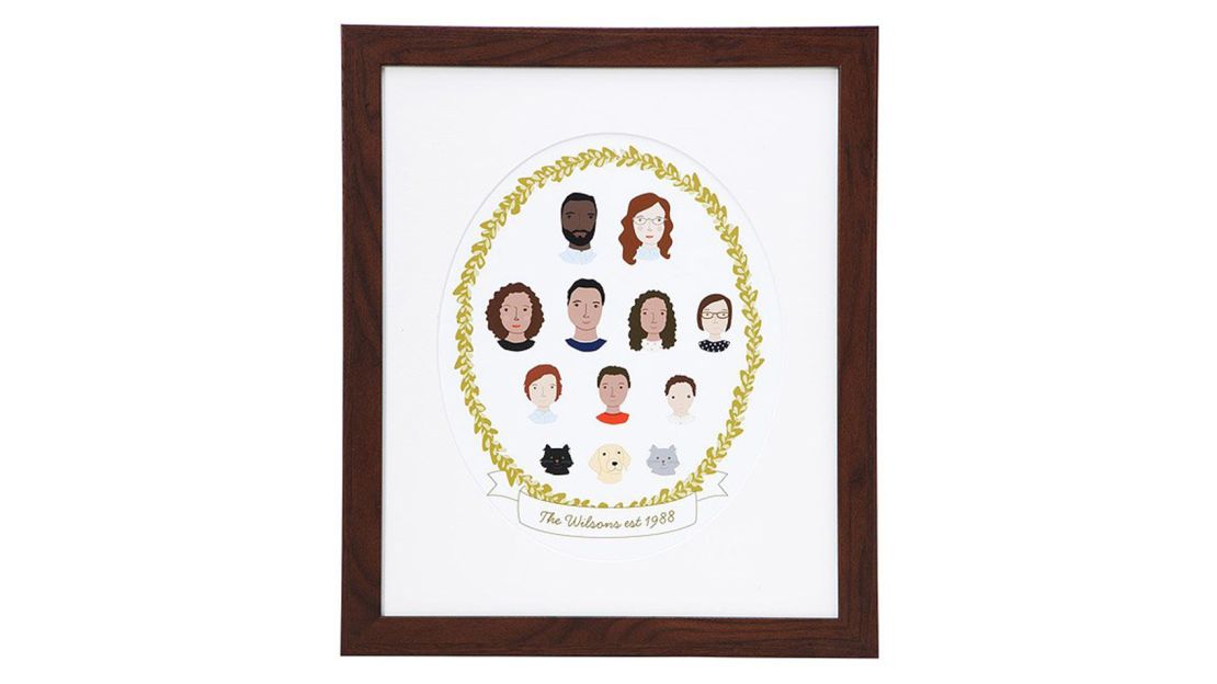 Personalized Family Cameo Portrait 